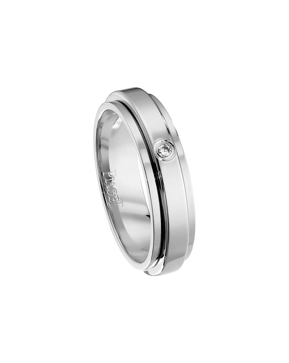 Possession ring in rhodium finish 18K white gold – Padani
