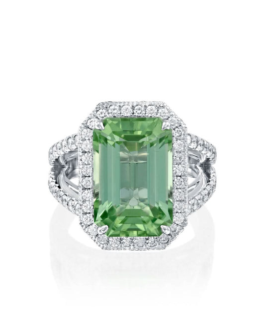 Green Tourmaline Ring- 9.26