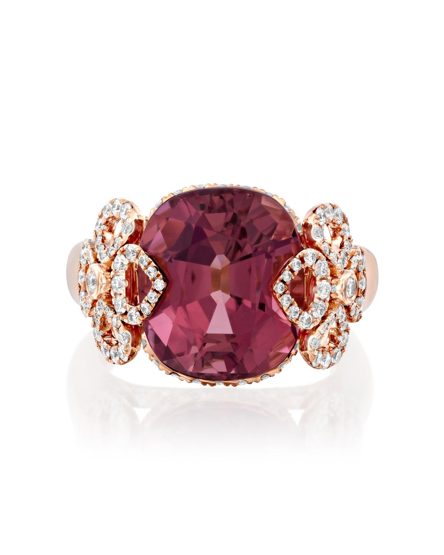 Pink Tourmaline, Diamond & Violetto Ring – 9.10