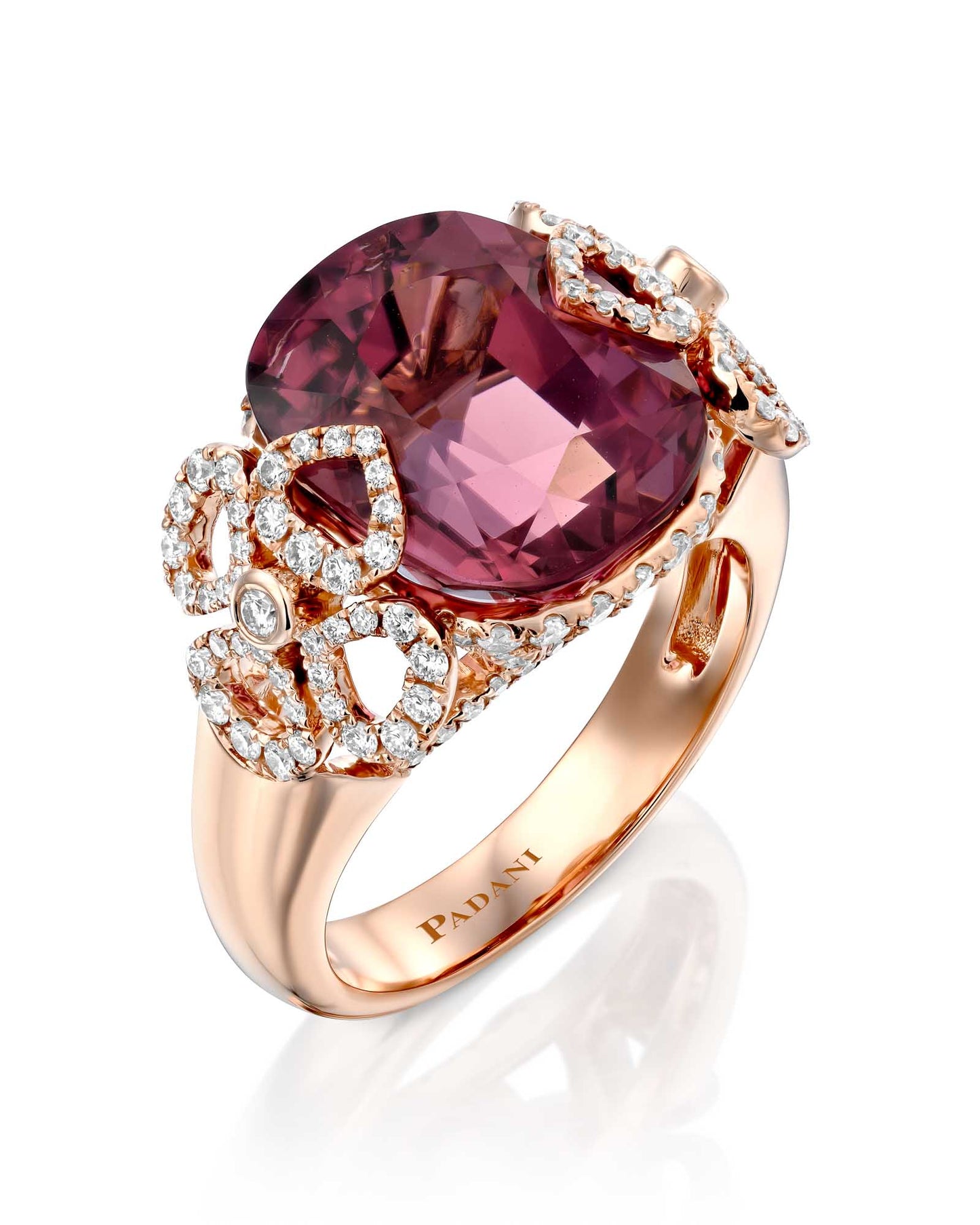 Pink Tourmaline, Diamond & Violetto Ring – 9.10