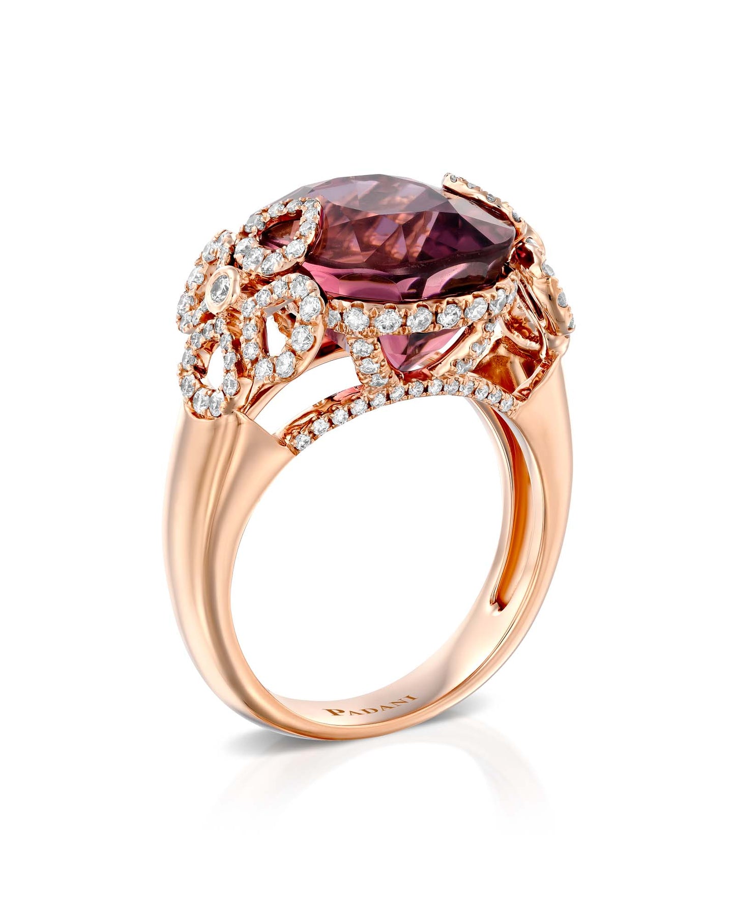Pink Tourmaline, Diamond & Violetto Ring – 9.10