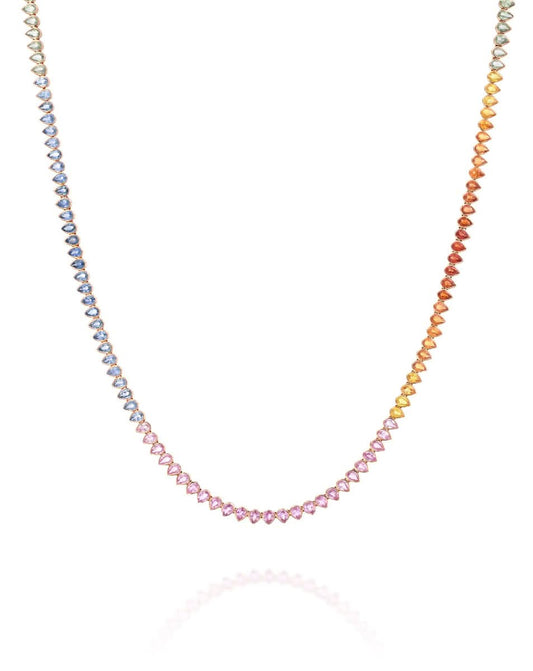 שרשרת ספירים צבעוניים