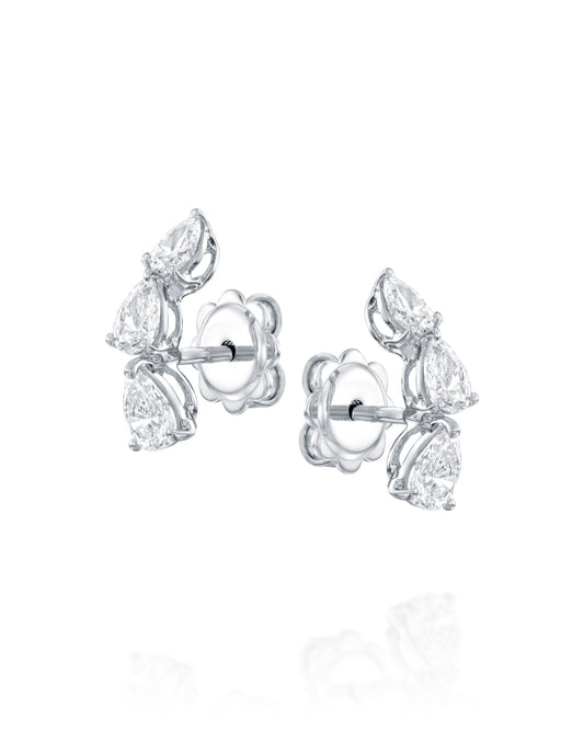 Climber Pear-Cut Earrings