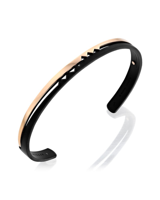 Rose Gold and Black Titanium Akillis Bangle