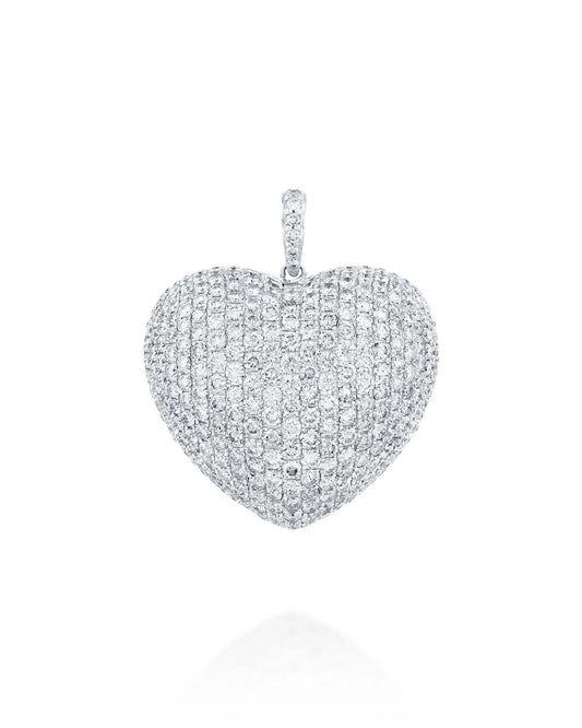 תליון לב יהלומים