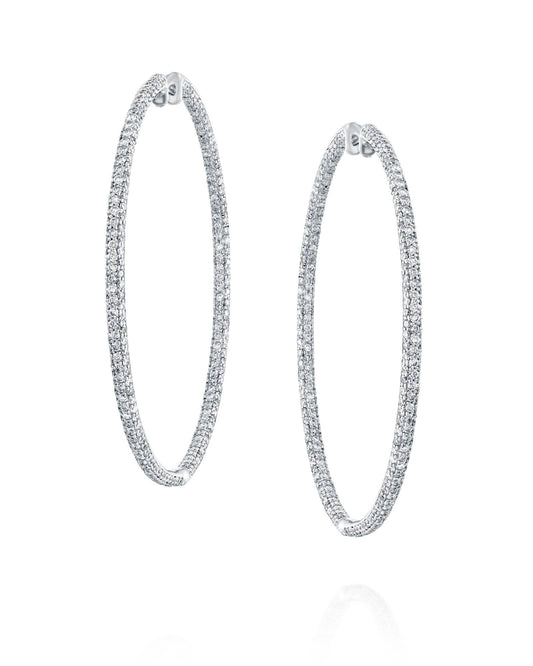 Diamond Hoop Earrings