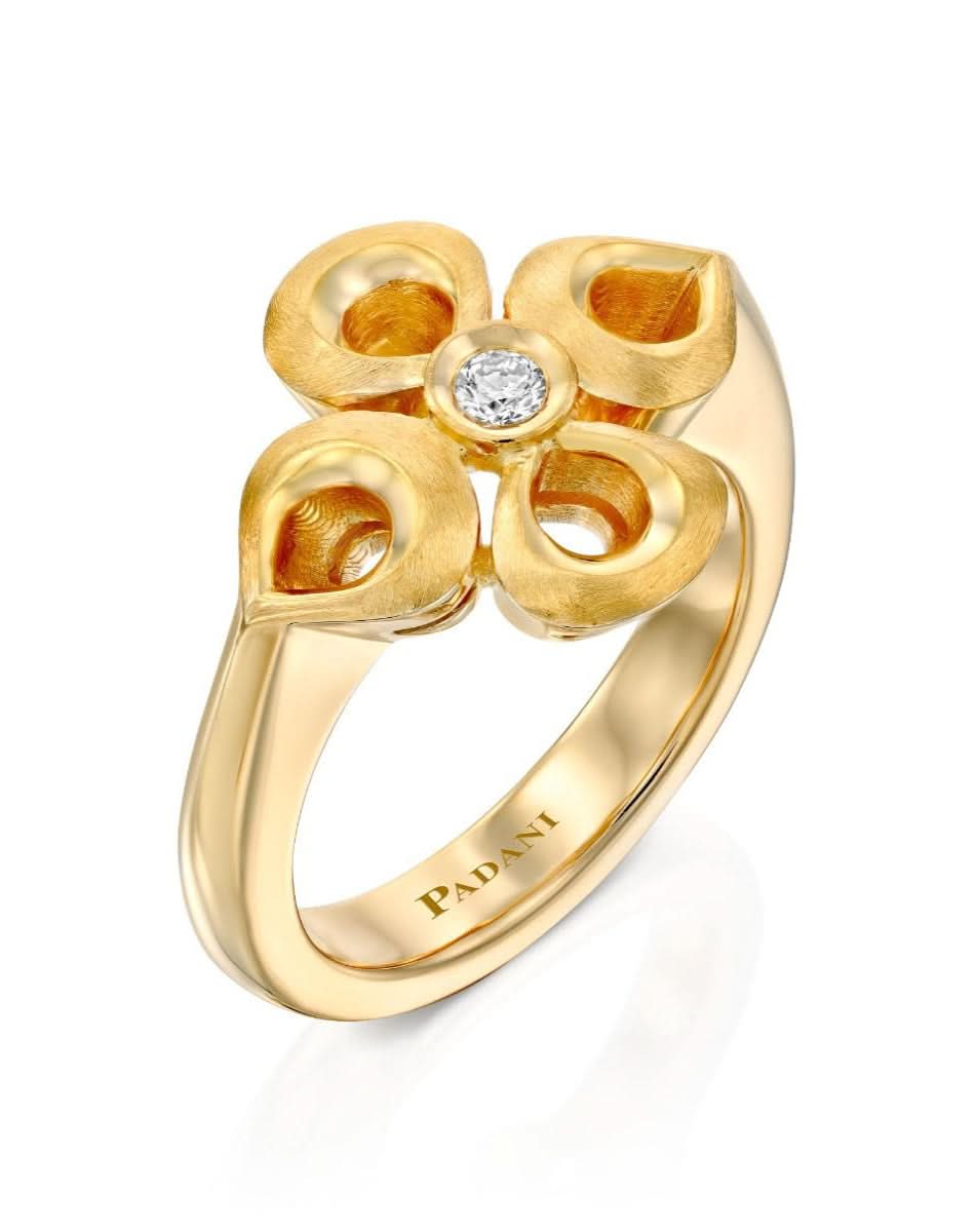 Violetto Flower Four Leaves Ring – Padani