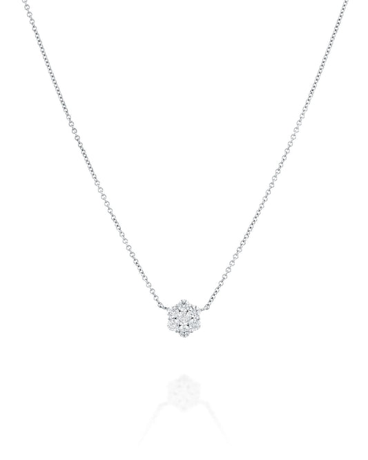 Diamond Flower Necklace