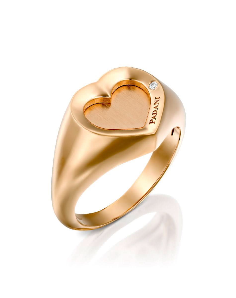 טבעת חותם לב