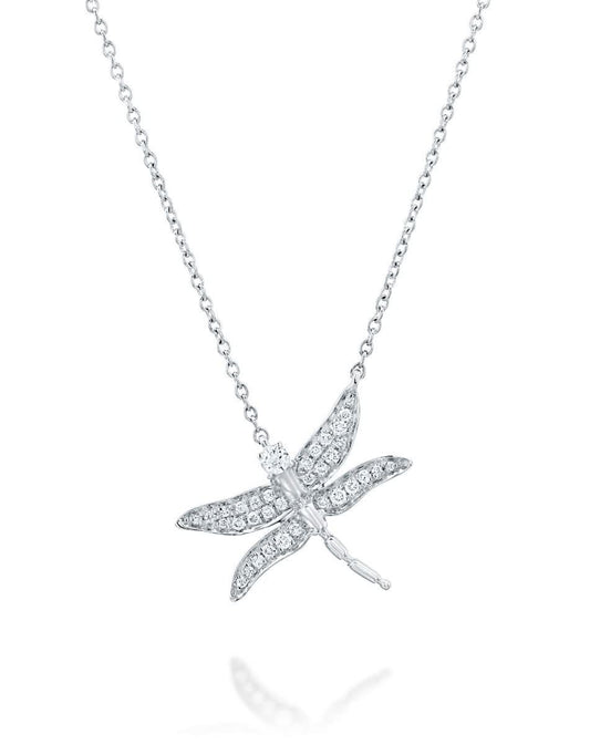 שרשרת שפירית משובצת פווה יהלומים- L