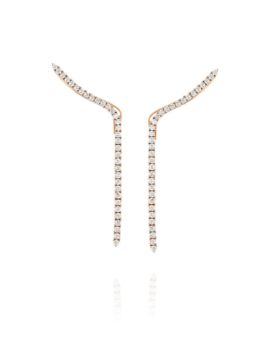 Long Diamond Earrings
