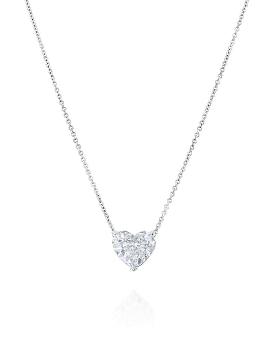 Heart-Cut Diamond Pendant