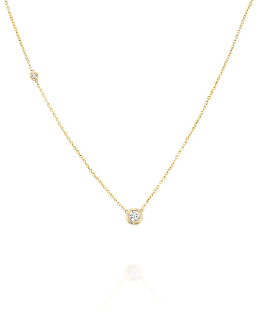 שרשרת DIAMONDS STREAMS עם יהלום מרכזי 0.23