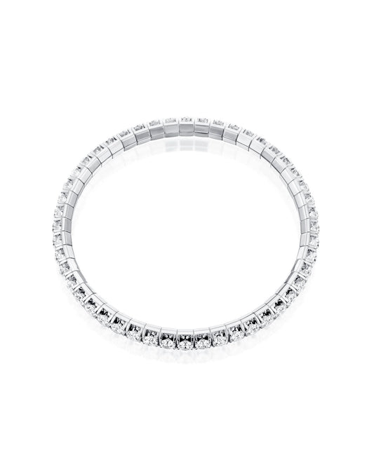 Flexiable tennis bracelet - 9.05 CT