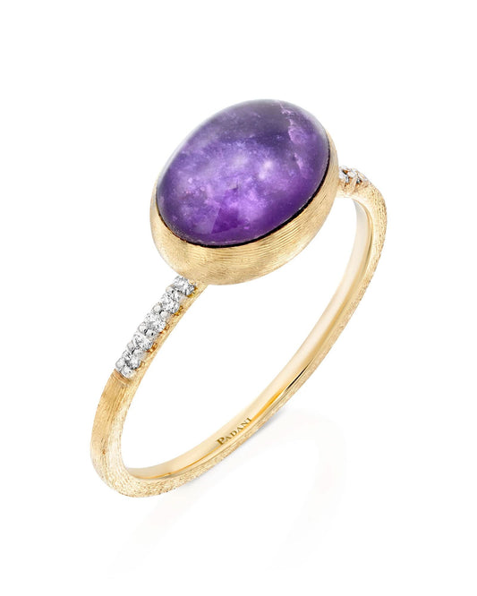 Nanis Boules Lepidolite Stone Small Ring