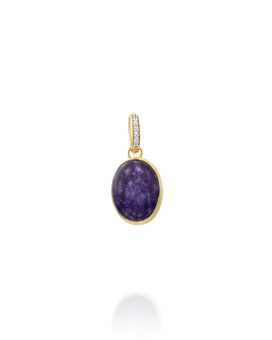 Medium Nanis Boules Lepidolite Pendant
