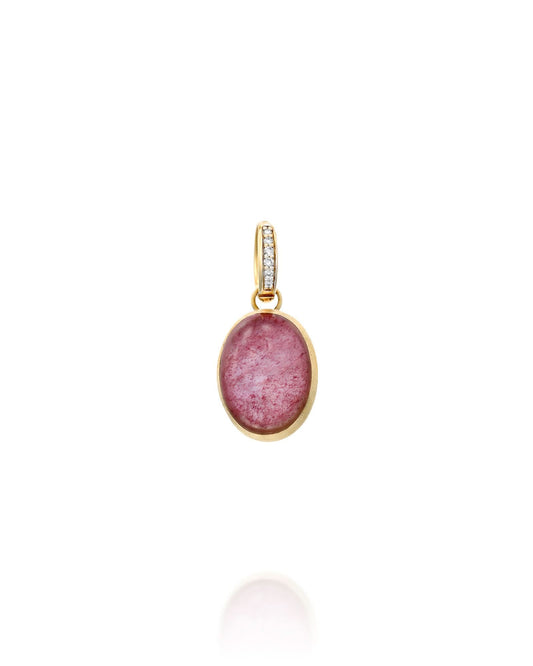 Medium Nanis Boules Pink Quartz Pendant