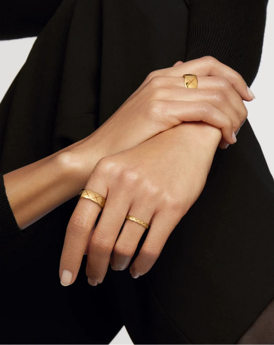 COCO CRUSH THICK YELLOW GOLD RING