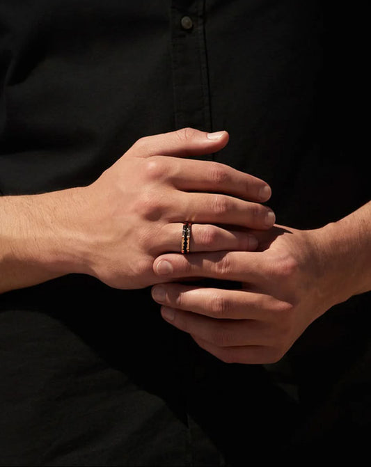 טבעת Akillis עם בסיס DLC וזהב אדום