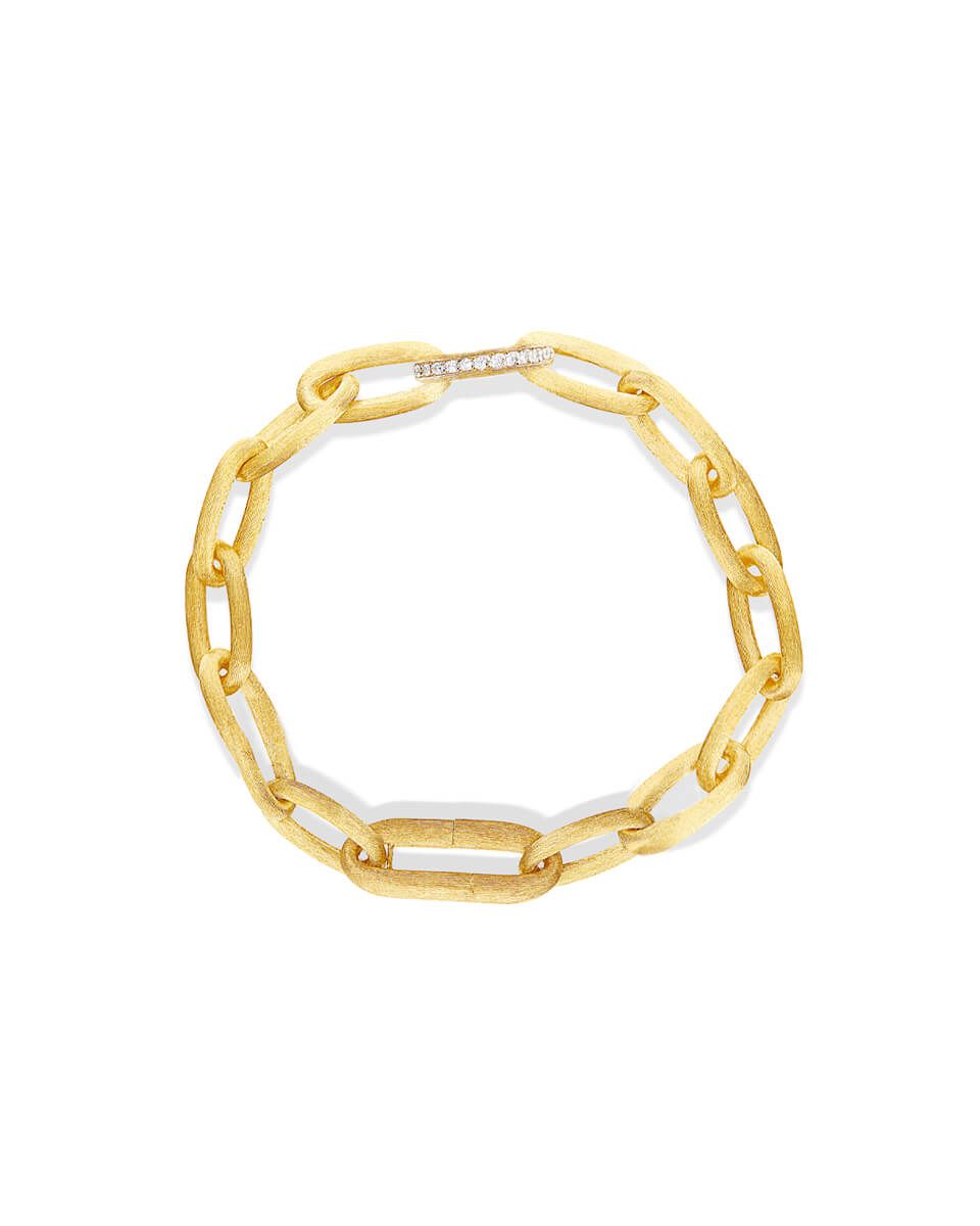 צמיד נניס חוליות בזהב צהוב משובץ יהלומים