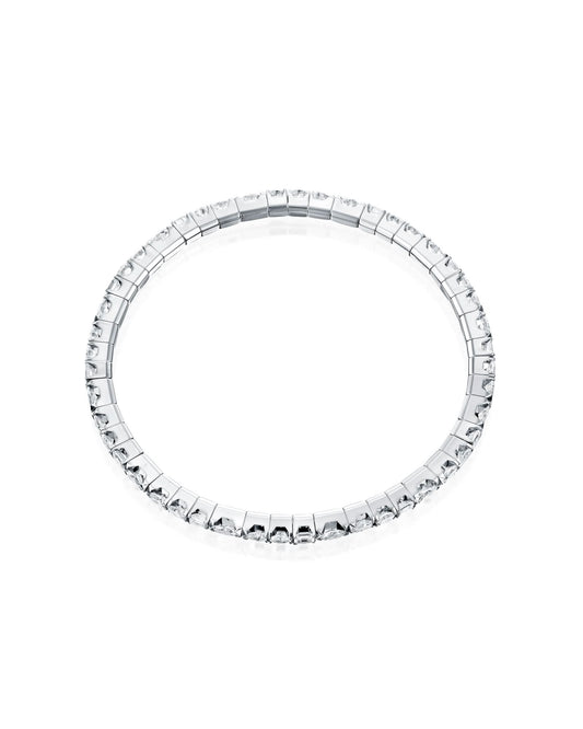 צמיד טניס גמיש יהלומים בחיתוכים שונים - 4.01 קראט