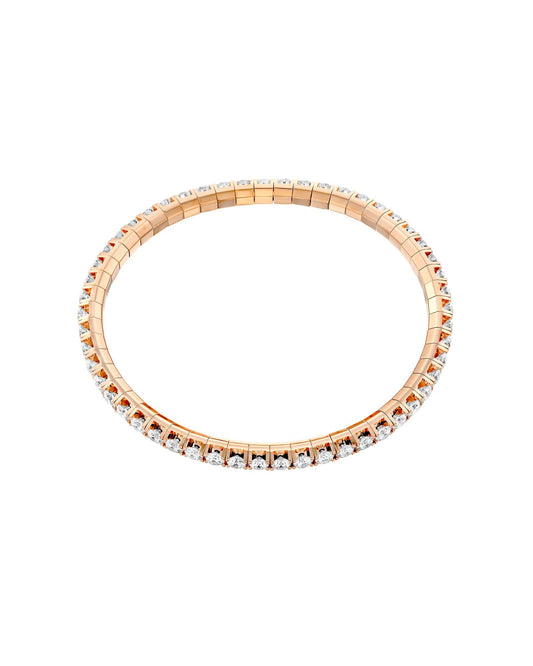 צמיד טניס גמיש זהב אדום - 7.30 קראט