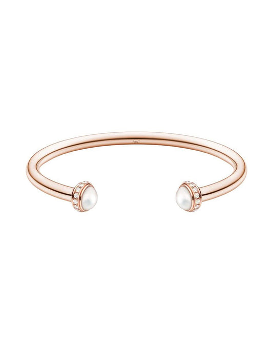 Possession Open Bangle Set With Mother-Of-Pearl Stones