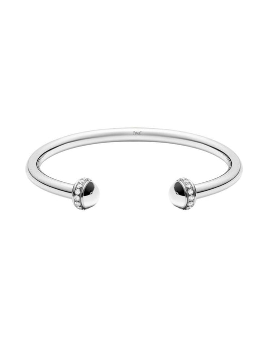 Possession Open Bangle In White Gold