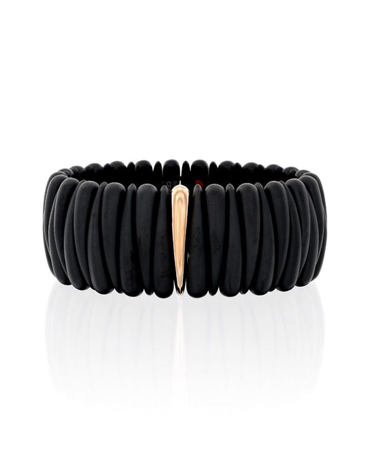 צמיד ARTIGLIO עבה עם פס זהב אדום