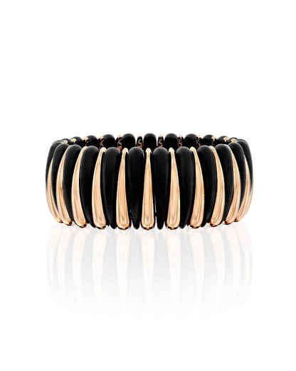 Roberto Demeglio Artiglio Bracelet alternating Ceramic and Rose Gold Claws