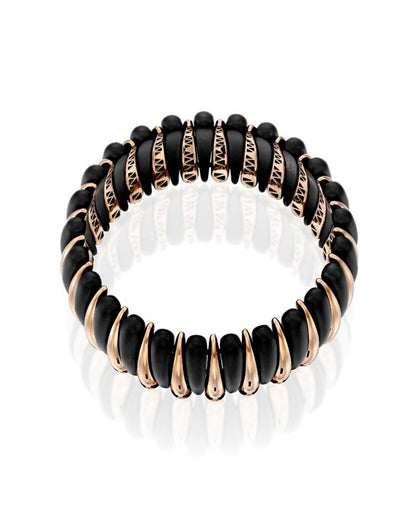 Roberto Demeglio Artiglio Bracelet alternating Ceramic and Rose Gold Claws