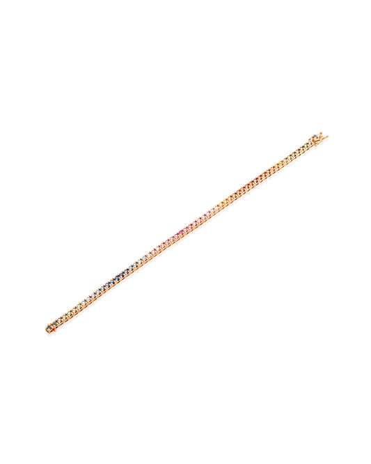 Tennis Bracelet Colorful Sapphires - 0.075