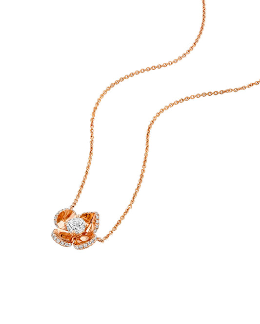 Violetto Shine Necklace with Center Diamond