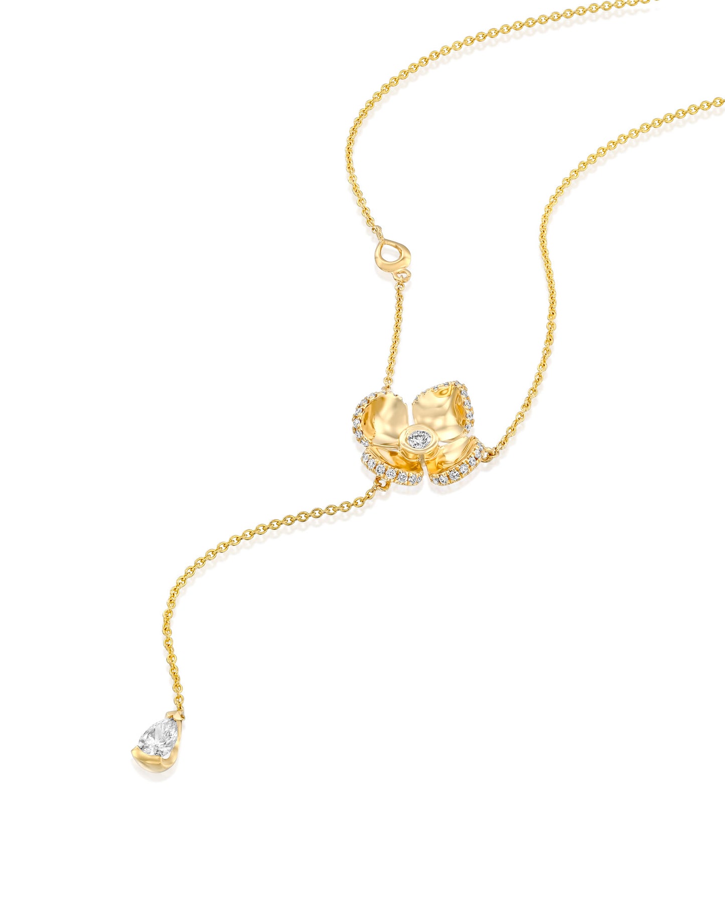 Violetto Shine Tie Necklace