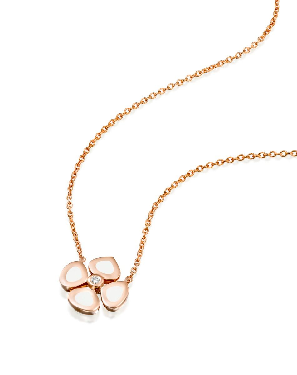 שרשרת ויולטו אמייל לבן