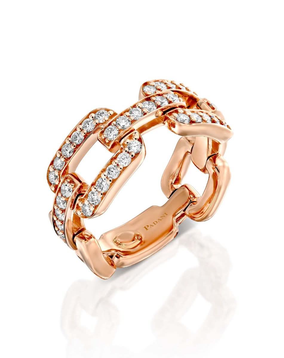Thick Rectangular Link Ring – Padani