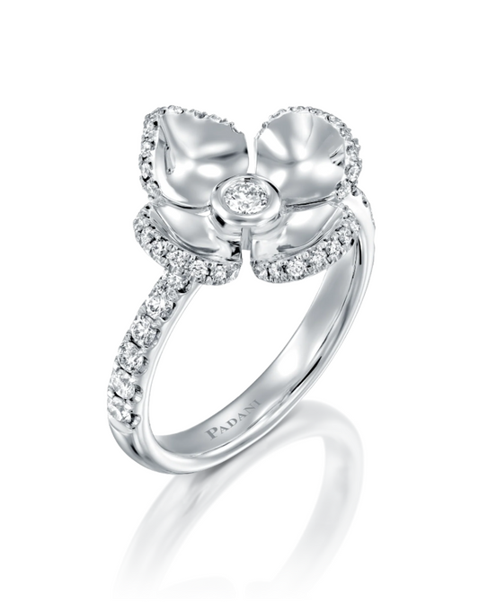 Violetto Shine Flower Ring – Large