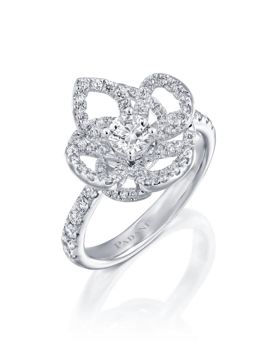 Violetto Shine Pavé Ring