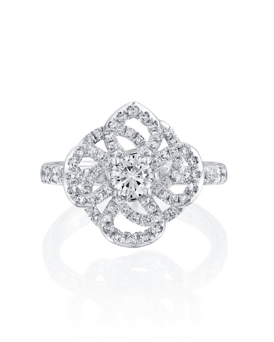 Violetto Shine Pavé Ring