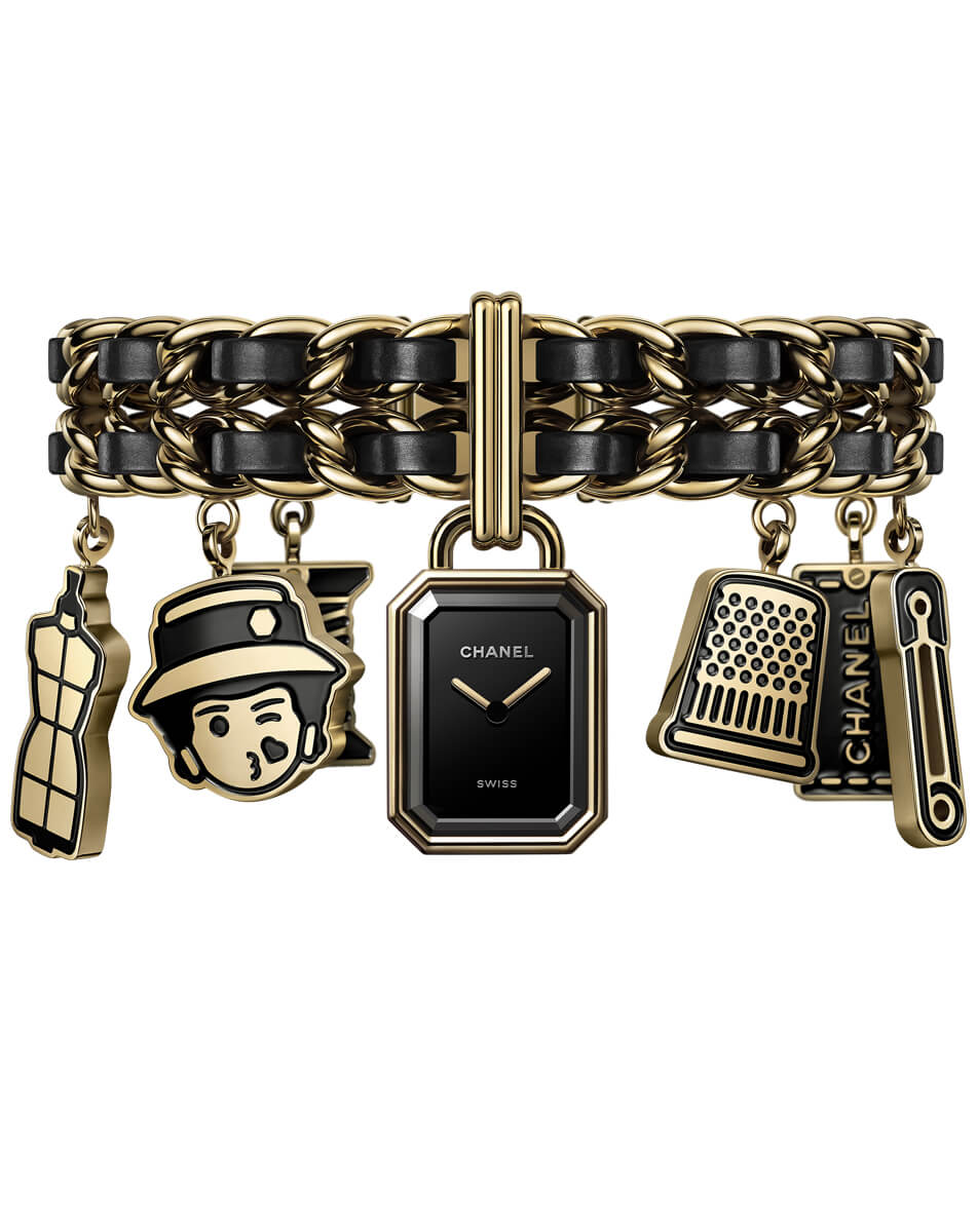 Steel case coated with 18K yellow gold (0.1 micron)