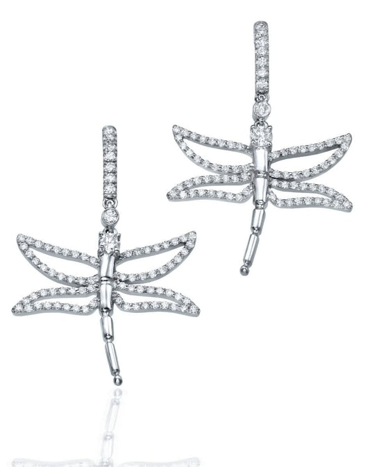 עגילי שפירית יהלומים