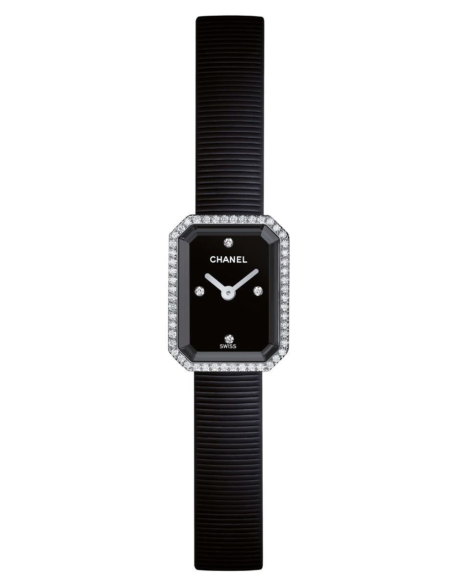 Stainless Steel case set with 52 brilliant-cut diamonds (0.26 CT)