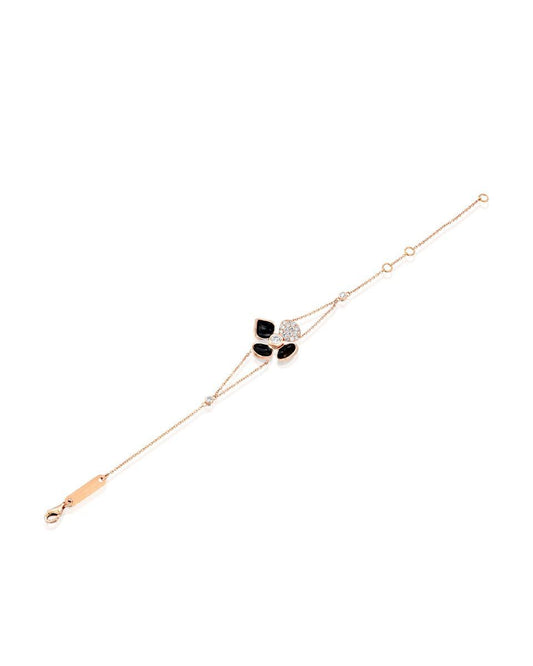 VVioletto Shine White Enamel Bracelet