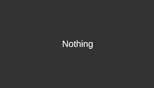 Nothing -- test product