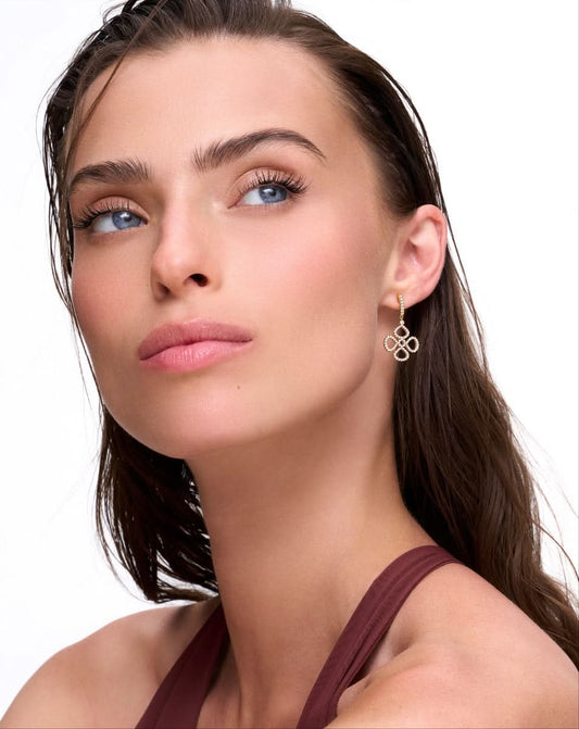 Violetto Contour Pavé Earrings