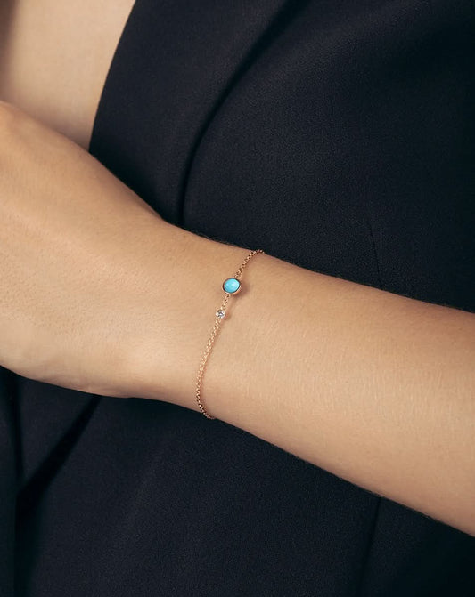 Possession Bracelet Set With Turquoise Bead