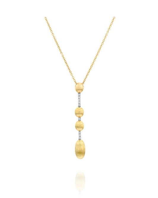 Yellow Gold and Diamond Multi-Drop Necklace