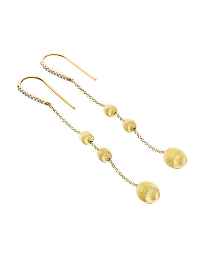 Triple Yellow Gold Drop