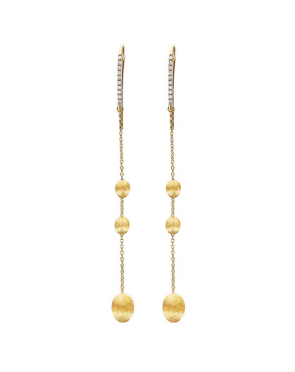 Triple Yellow Gold Drop